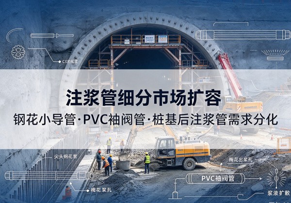 海门注浆管细分市场扩容，隧道钢花小导管、PVC 袖阀管、桩基后注浆管需求分化